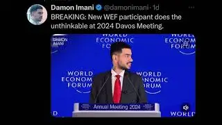 Day 1  at the annual WEF(World Economic Forum) conference.