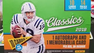 2018 Panini Classics Football Hobby Box. 2 Hits
