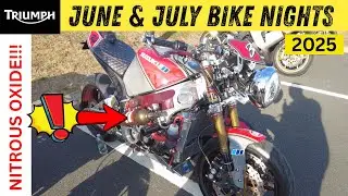 Plenty of Bikes turn up at Triumph's June/July Bike Night