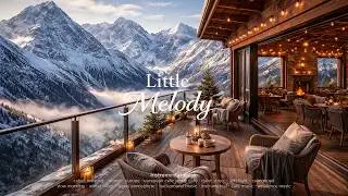 Snowy Mountain Caf&eacute; ☕ | European Background Music | Little Melody