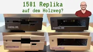 Commodore 1581 auf dem Holzweg? Gehäuse aus dem Lasercutter für die Commodore Replikas
