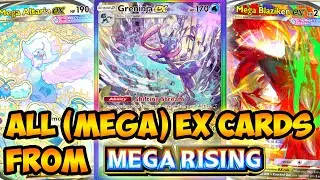 ALL Mega & Ex Cards in MEGA RISING (B1) | Pokemon TCG Pocket
