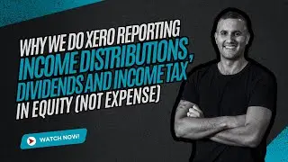 Why we do Xero reporting income distributions, dividends and income tax in equity (Not expense)