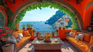 Beachside Coffee Bliss ☕ Italian Bossa Nova Jazz & Gentle Ocean Sounds for a Relaxing Escape