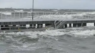 Sztorm Gdynia Bulwar Nadmorski