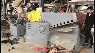 Scrap metal shear machine