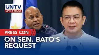 SP Chiz addresses the media issues surrounding FPRRD arrest and Sen. Bato's request for protection