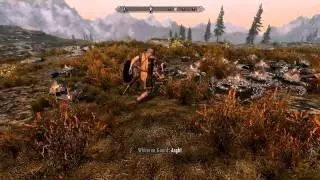 Skyrim: Swearing Mud Crabs vs Whiterun guards