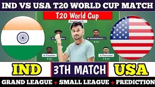 IND vs USA Dream11 Prediction , Ind vs Usa Match Prediction , IND vs Usa , team of today match
