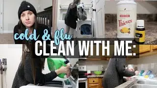 Clean with Me//Cold & Flu Season Cleaning +Disinfect