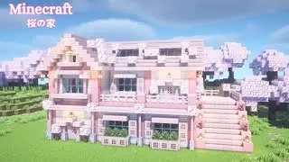 Minecraft: How to Build a Pale Oak and Cherry Blossom House  Tutorial