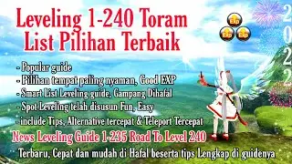 Leveling 1-240 Toram List Pilihan Terbaik, Terbaru, Cepat, dan Mudah di Hafal beserta Tipsnya
