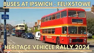 Buses At Ipswich - Felixstowe Heritage Vehicle Rally 2024 | 5/5/24 | #buses #heritage #2024 #bus