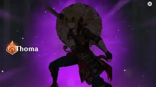 4 star animated gacha wish Thoma Baal 