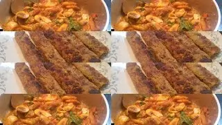 Let's make mushrooms And seekh kabab//very healthy meal mushrooms and seekh kabab 