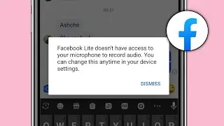 Facebook Lite doesn't have access to your microphone to record audio