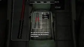 I created a 3D INVENTORY SYSTEM for my Horror Game | Unity Devlog #devblog #gamedevelopment
