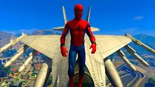 GTA 5 Epic Plane Crashes & Spiderman Ragdolls Ep.3 (Euphoria Physics | Funny Moments)