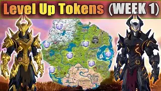 Fortnite All 7 Omega Knight Level Up Tokens Locations Guide (Week 1)