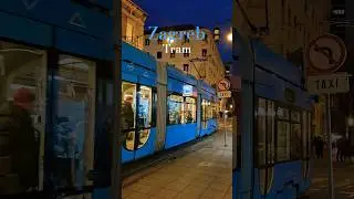 TRAM IN ZAGREB CROATIA 🇭🇷 SHORT #shortvideo #short #shorts #zagreb #croatia #travel #youtubeshorts