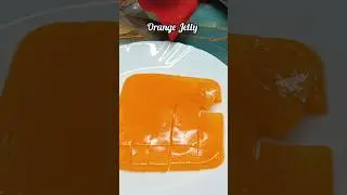 Make kids favourite Orange Jelly in 5 minutes #shorts #orangejelly #orange #orangejellyrecipe