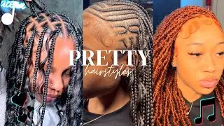 Black Viral TikTok hairstyles compilation😍(locs, bohemian knotless,feedins&hellip;￼