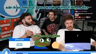 Adin Ross shocks xQc and MrBeast (not believe on Space without proof of Pictures taken from iPhone)