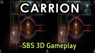Carrion (3D SBS) - Horror pixelart gameplay converted from 2D to 3D // #Owl3d