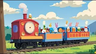 ENGLISH Energetic Train Adventure Song | Colorful and Fun Train Rhyme for Children | Fun Happy Tra