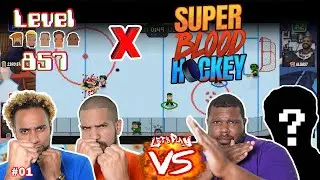 Let's Play Versus: Super Blood Hockey | 4 Players | Local Battle 1