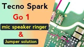 Tecno Spark Go 1 Mic Speaker Ringer Diagram | Audio Problem Solution