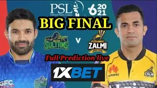 Psl6 Big Final Multan vs Zalmi today live Prediction in 1XBET.
