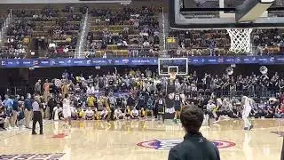 Furman G JP Pegues scoops it in at the first half buzzer in the SoCon Championship game.