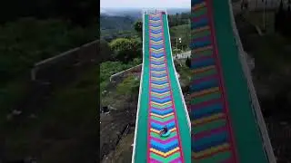 Rainbow Slider Malang Dreamland | seluncuran pelangi tertinggi di jawa timur #wisatajatim #niavlog