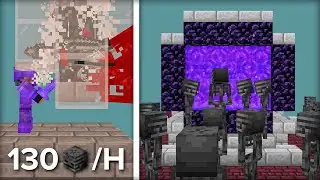 Minecraft Wither Skeleton Farm With No Spawnproofing