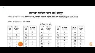 LDC Paper Answer Key / LDC Exam Official Answer Key / Answer Key LDC Paper / Ldc Exam Latest News