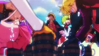 STRAW HATS ONLY! 🍻 LUFFY'S PROMISED TOAST in WANO (Emotional Reunion & Party Scene) 4K
