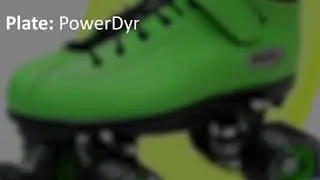 Riedell Dart Size One Green - One pair