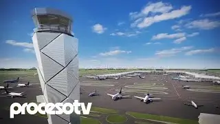Así quedaría el nuevo aeropuerto de Santa Lucía...