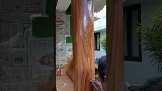 cement pillar wood finishing enamel painted wood graining