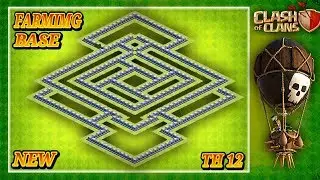 NEW BEST! Farming Base Town Hall 12 (TH12) 2019 - Hybrid Farming Base Clash Of Clans