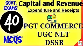 MCQ On Capital and Revenue | MCQ on Capital and Revenue Expenditure | Accounts |Capital Expenditure