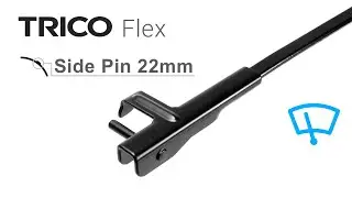 Установка дворников Trico Flex - Side Pin 22mm