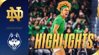 Irish Defeat #2 Huskies for Back-to-Back Top-5 Wins at Home | UConn | Women's Basketball