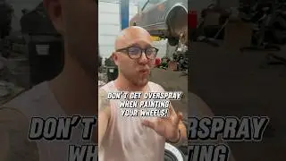 How to paint wheels without getting overspray on your tires. #painting #wheels #tips #masking #cars