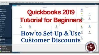 Quickbooks 2019 Tutorial for Beginners - How to Set-Up & Use Customer Discounts