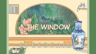 ✨🪴Draw with me in Procreate ✏️Lovely cats and plants 🌟SPEEDPAINT