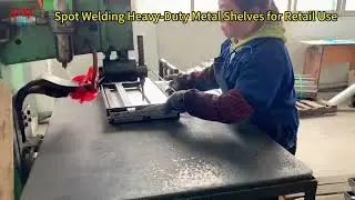 Spot Welding Heavy Duty Metal Shelves for Retail Use  /Sintop Display Rack Manufacturer