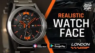 Realistic watch face for your WearOS Smartwatch / Samsung Galaxy Watch 4 classic / S4U London Shift