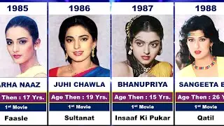 Year Wise Appearance of 80s Beautiful Bollywood Actress🔥💖